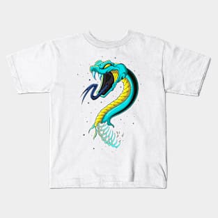 The great Japanese Snake - Venomous creature - Illustration Kids T-Shirt